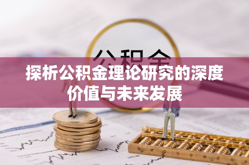 盐田探析公积金理论研究的深度价值与未来发展