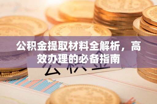 盐田公积金提取材料全解析，高效办理的必备指南
