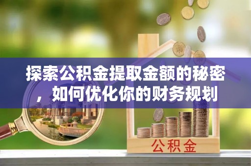 盐田探索公积金提取金额的秘密，如何优化你的财务规划