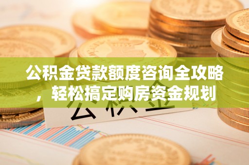 盐田公积金贷款额度咨询全攻略，轻松搞定购房资金规划