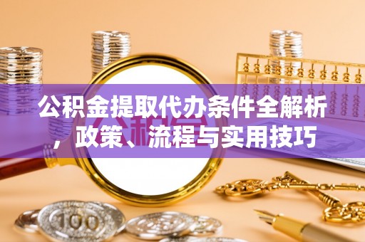 盐田公积金提取代办条件全解析，政策、流程与实用技巧